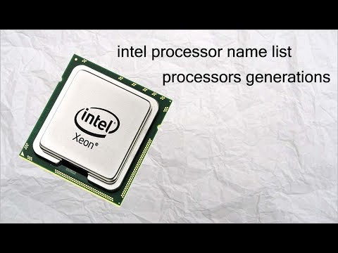 intel processor name | intel processors generations intel processor name | intel processors generations