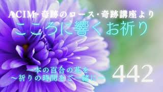 【442】こころに響くお祈り〜奇跡のコース〜