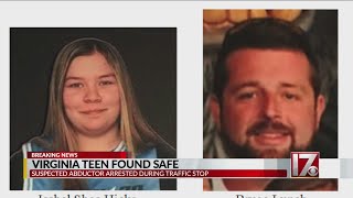 Missing Virginia teen found safe, suspected abductor in custody