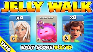 Angry Jelly Walk = WOW!!! TH16 Attack Strategy (Clash Of Clans)