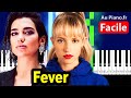 Dua Lipa & Angèle Fever - Tuto Piano FACILE Cover Tutorial