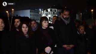 Hataylılar 04:17'de depremde yaşamını yitirenler için yürüdü: \