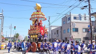 十七軒町 曳山奉曳 勝興寺竣工記念 伏木神社手前～伏木駅前 2021年 伏木観光まつり