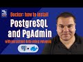 Docker: how to install PostgreSQL and phpPgAdmin with persistent data using volumes