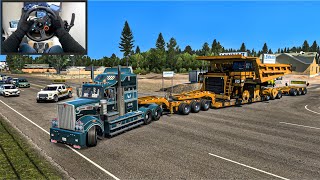 Mining Truck 75 Tons Special Transport - American Truck Simulator - Logitech G29 Setup + Handbrake