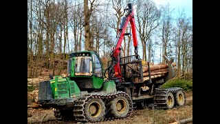 🌲*Deere-POWER* 1510E • Unternehmen Zimmermann • Forwarder • Part-1 • Rückezug • Käferholz • BIG ONE🌲