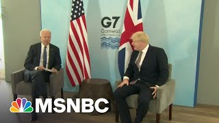 Biden Kicks Off First Overseas Trip With Boris Johnson Meeting