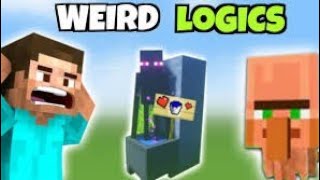 Top 2 Minecraft Weird LOGICS that will actually blow your mind (Part - don't know)