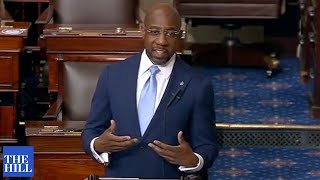 Raphael Warnock gives FIRST speech from the Senate floor