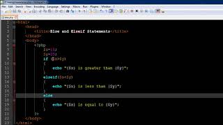 PHP & MySQL Tutorial 22 Else & Elseif Statements YouTube