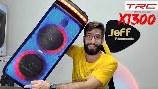 Caixa de som AMPLIFICADA TRC X1300 1300W Rms: UM SHOW DE LUZES e super Potente! (Unboxing)