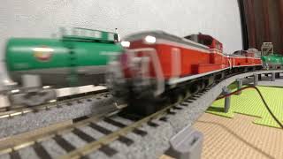 Hoscale 3灯式自動信号機とDD51重連×２タキ43000牽引【雪奈會】【ただ遊ぶ】【GoPro】part 8   013