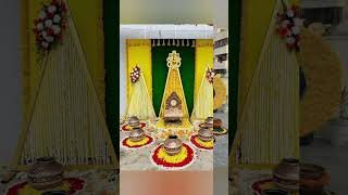 @BhoomiFoodandThoughts6mangala snanam decorations#Haldi decoration ideas