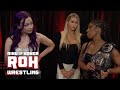 Lexy Nair brings Billie Starkz & Athena together for a celebration...right?! #ROH TV 10/3/24