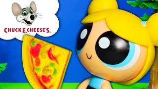 Powerpuff Girls have a Pizza Making Contest using the Chuck E Cheese Playset