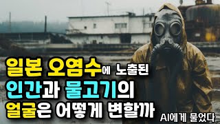 AI가 그린 '일본 방사능 오염수'와 '인간'의 미래 | 물고기, 강아지의 얼굴은 어떻게 변하나