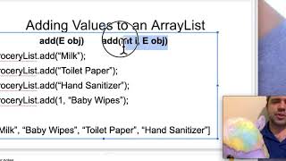 ArrayList add, remove, size