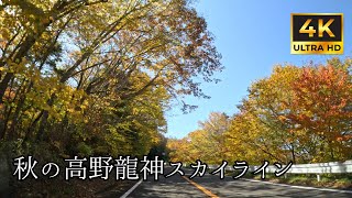 【 超広角4K車載動画】秋の高野龍神スカイラインをドライブ