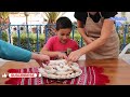 mini tender croaissants with walnuts and meringue unleavened