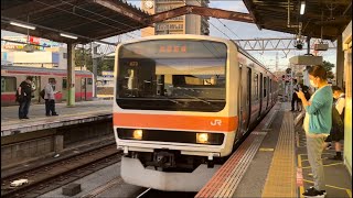 武蔵野線209系500番台M73編成 各停 東京行き 入線シーン@西船橋駅