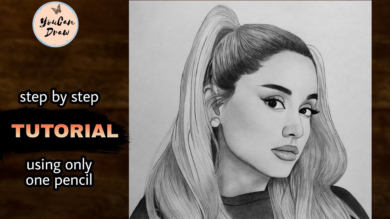 Ariana Grande Drawing Step By Step