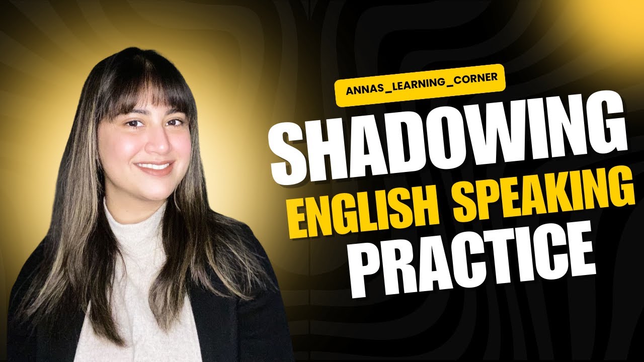 English Speaking Practice Shadowing Method Youtube