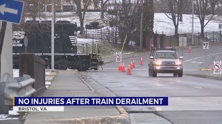 No injuries after minor train derailment in Bristol, Va.