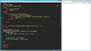 AngularJS : Create a ToDo App