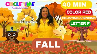 Learn Colors | Letter F | Leaf Craft | Count 1-10 | Fall Lesson | Songs for Kids | Toddler Lesson