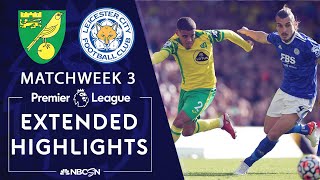 Norwich City v. Leicester City | PREMIER LEAGUE HIGHLIGHTS | 8/28/2021 | NBC Sports