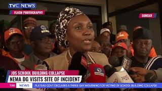 NEMA DG Visits Jos School Building Collapse Site