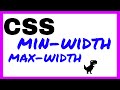 CSS Min Width & CSS Max Width