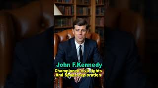 John F.Kennedy,Championed civil rights And Space exploration