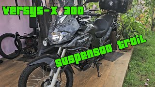 Suspensão nova e aro 21 na Kawasaki Versys-x 300 TRAIL