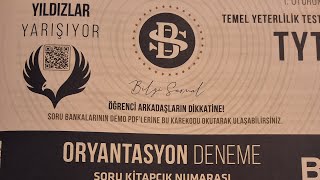 BİLGİSARMALI yıldızlar yarışıyor TYT  oryantasyon deneme