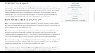 How to Start a Business in Colorado | CO Secretary of State