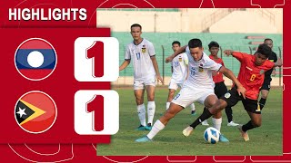 HIGHLIGHTS ທີມຊາດລາວ1:1 ທີມຊາດ ຕິມໍ ເລດເຕ [ ພາກລາວປົ່ນໄທ ]