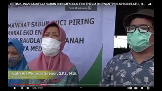 OPTIMALISASI MANFAAT SABUN CUCI MEMAKAI ECO ENZYM DI PESANTREN AR RAUDLATUL HASANAH KOTA MEDAN