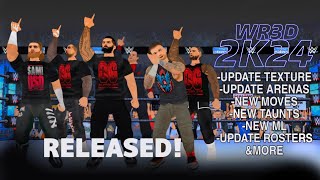 WR3D 2K24 JUSTICE RELEASED! | WITH ALL NEW FEATURES (new models, realistic texture,) \u0026 More!