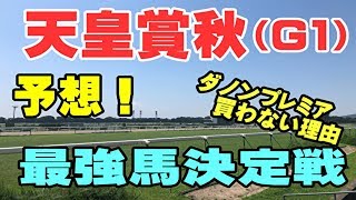 【競馬予想】天皇賞秋（G1）最強馬決定戦！買わない馬は？★むかない★