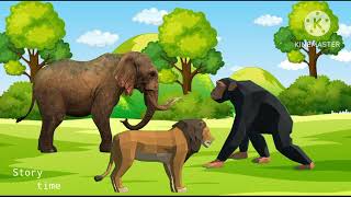 हाथी और शेर की अनोखी कहानी l The Elephant and lion story l Hindikahani l Hindikidsstoryl Story Time