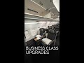 UPGRADE to BUSINESS CLASS! || #businessclass #a321 #shorts