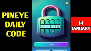 PinEye Bot Secret Code Today 14 January | Pin Eye Bot Secret Code | PinEye Secret Code Today