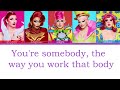 rupaul s drag race s14 top 5 cast catwalk color coded lyrics video