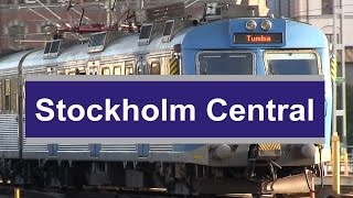 Pendeltåg vid Stockholms central 2016