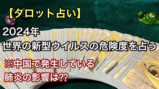 【中国で発生中の肺炎の影響は??】2024年世界のウイルスの危険度をタロットカードで占う