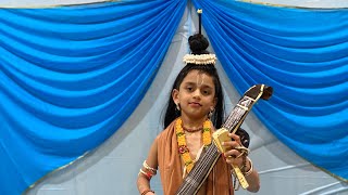 Little Vignesh as Narada - Fancy dress ideas