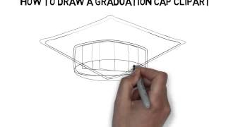 how to draw a graduation cap clipart