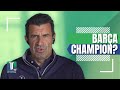 Luis Figo REACTS to FC Barcelona ALMOST LaLiga Champion and the Milan DERBY