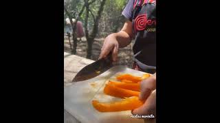 que rico asado de res preparado en el campo